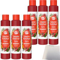 Hela Curry Gewürz Ketchup leicht scharf 6er Pack...