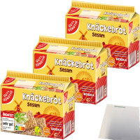 Gut&Günstig Knäckebrot Sesam 3er Pack...