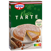 Dr. Oetker Backmischung für Nuss-Tarte 6er Pack (6x380g Packung) + usy Block