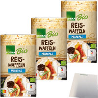 Edeka Bio Reiswaffeln mit Meersalz und Sesam verfeinert...