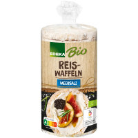 Edeka Bio Reiswaffeln mit Meersalz und Sesam verfeinert 6er Pack (6x100g Packung) + usy Block