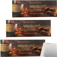 Caractere Weinbrandbohnen Zartbitterschokolade...