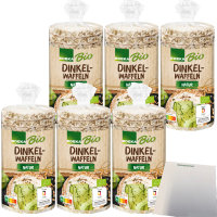 Edeka Bio Dinkelwaffeln natur 6er Pack (6x120g Packung) +...