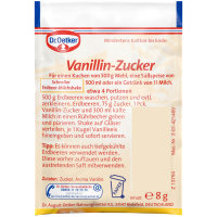 Dr. Oetker Vanillin Zucker aromatisch zum Backen und verfeinern von Süßspeisen 12er Pack (12x40g Packung 5er) + usy Block