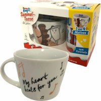 Kinder Riegel Sammeltasse 2024 Art Edition Motiv 3 My heart beats for you