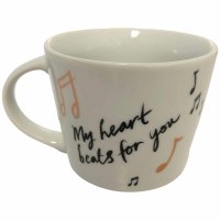 Kinder Riegel Sammeltasse 2024 Art Edition Motiv 3 My heart beats for you