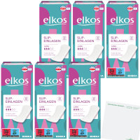 Elkos Slipeinlagen Lang 6er Pack (6x32 Stück) + usy...