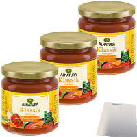 Alnatura Bio Tomatesauce Klassik ohne Knoblauch 3er Pack...