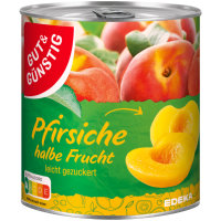 Gut&Günstig Pfirsiche halbe Frucht erntefrisch...