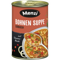 Menzi Serbische Bohnensuppe 6er Pack (6x400ml Dose) + usy Block