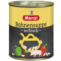 Menzi Serbische Bohnensuppe 6er Pack (6x800ml Dose) + usy...