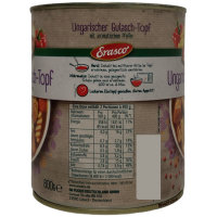 Erasco ungarische Gulaschtopf mit aromatischem Pfeffer 3er Pack (3x800g Dose) + usy Block