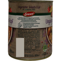 Erasco ungarische Gulaschtopf mit aromatischem Pfeffer 3er Pack (3x800g Dose) + usy Block