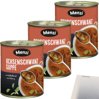 Menzi Ochsenschwanz Suppe 3er Pack (3x800ml Dose) + usy...
