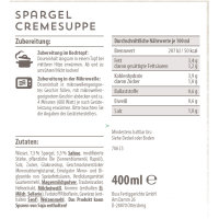 Buss Spargelcreme-Suppe mit feiner Sahne und aromatischen Gewürzen (400ml Dose)