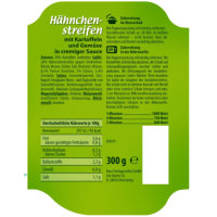 Buss Hähnchenstreifen in cremiger Sauce mit Kartoffeln und feinem Gemüse 6er Pack (6x300g Packung) + usy Block