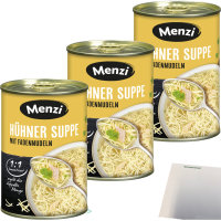 Menzi Hühnersuppe mit Fadennudeln 3er Pack (3x400ml...