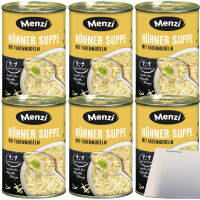 Menzi Hühnersuppe mit Fadennudeln 6er Pack (6x400ml...