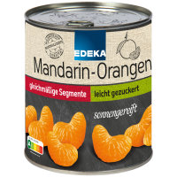 Edeka Mandarin-Orangen Mandarinen in der Dose leicht gezuckert kernlos (850g Dose)