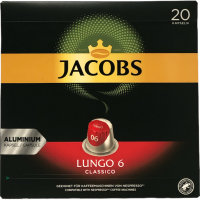 Jacobs Kaffee Lungo 6 für Nespresso 60-Kapseln (3x104g Packung) + usy Block