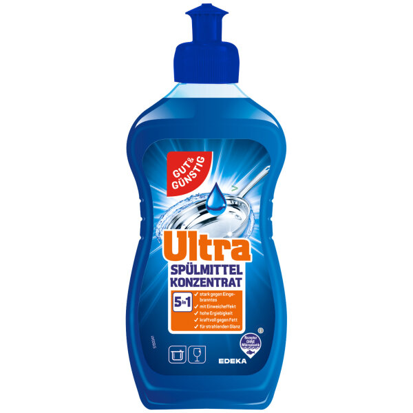 Gut&Günstig Ultra Spülmittel Konzentrat 5in1 (500ml Flasche)