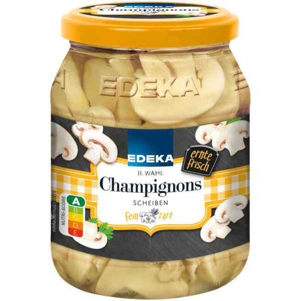 Edeka Champignons in Scheiben 2. Wahl (330g Glas)