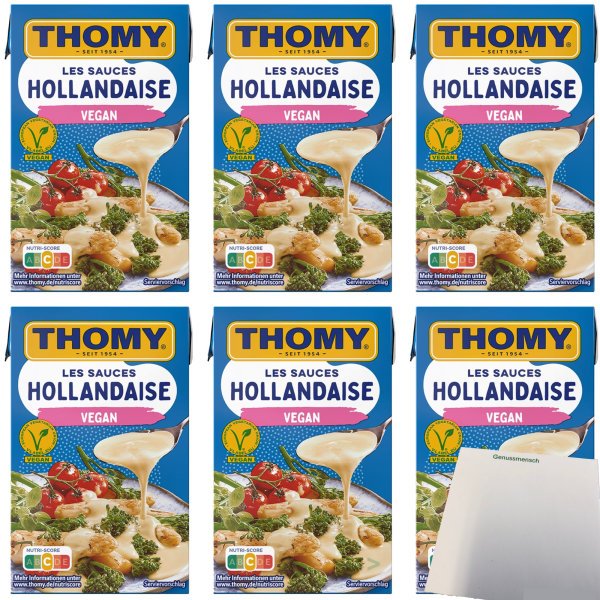 Thomy Les Sauce Hollandaise Vegan 6er Pack (6x250ml Packung) + usy Block