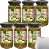 Edeka Bio Pesto alla Genovese mit Basilikum 6er Pack...