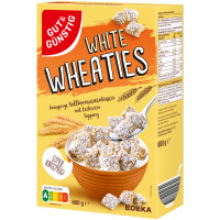 Gut&Günstig White Wheaties Vollkornweizenkissen mit Zuckertopping 3er Pack (3x600g Packung) + usy Block