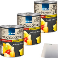 Edeka 5-Fruchtcocktail große Stücke gezuckert...