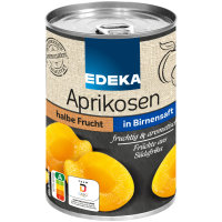 Edeka Aprikosen halbe Frucht in Traubensüße (425ml Dose)