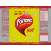 Fonzies Original knusprige Mais-Snack mit Käse-Geschmack 3er Pack (3x100g Packung) + usy Block