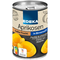 Edeka Aprikosen halbe Frucht in Traubensüße...