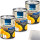 Edeka Aprikosen halbe Frucht in Traubensüße 3er Pack (3x425ml Dose) + usy Block