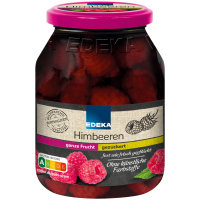 Edeka Himbeeren gezuckert 3er Pack (3x340g Glas) + usy Block