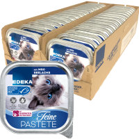 Edeka Cat Feine Pastete mit MSC Seelachs Katzenfutter VPE...