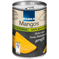 Edeka Mangos in Schnitten leicht gezuckert 3er Pack...