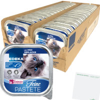 Edeka Cat Feine Pastete mit MSC Seelachs Katzenfutter VPE...