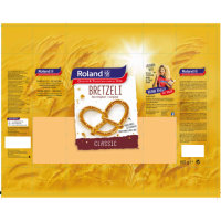 Roland Bretzeli Classic Salz Brezel Traditionell Geschlungen 3er Pack (3x100g Packung) + usy Block
