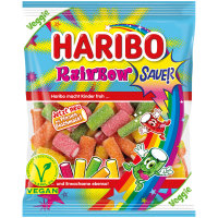 Haribo Rainbow Sauer Tropical Pfirsich Erdbeere Apfel Geschmack (160g Packung)