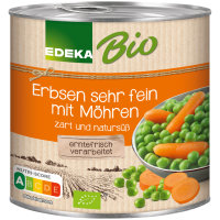 Edeka Bio Erbsen mit Möhrchen zart und...