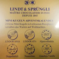 Lindt Adventskalender Mini-Tisch-Kalender Weihnachts-Zauber Doppelpack (2x115g)