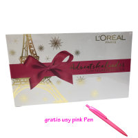 Loreal Paris Adventskalender zum selberbasteln 2018 mit gratis usy Pink Pen (1er Pack)